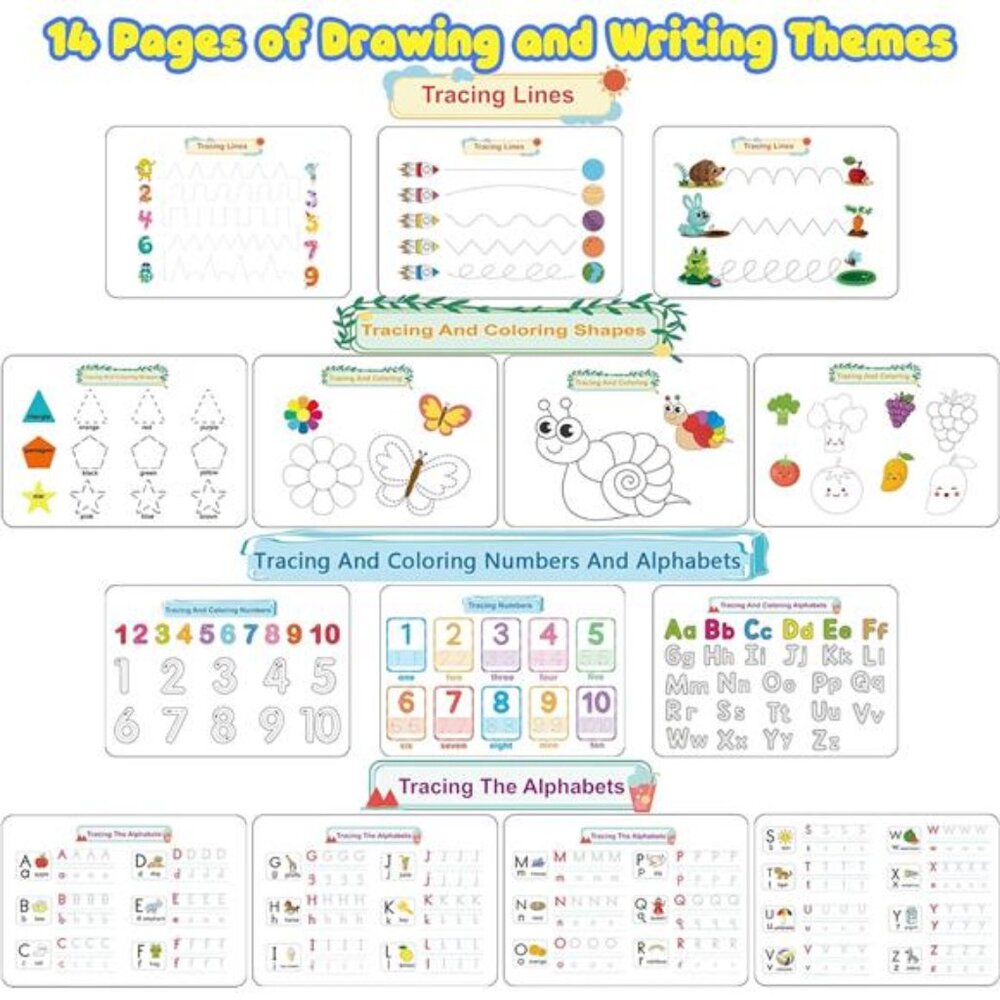 Huijing Montessori Preschool Learning Activities Newest 29 Themes Busy Book - - Picture 3 of 7